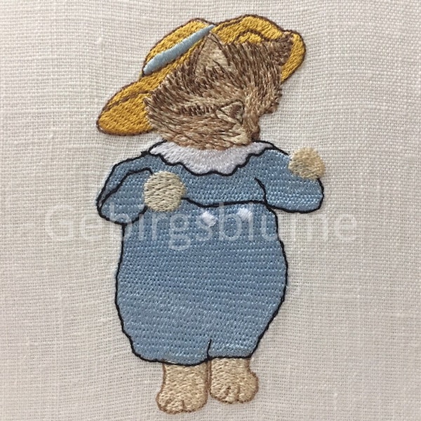 Beatrix potter embroidery design Tom Kitten Digital Download