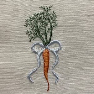 Carrot Machine embroidery design Digital File Size H3.54*W1.52in