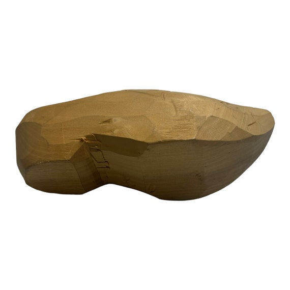 Hand carved wooden clog - image 2