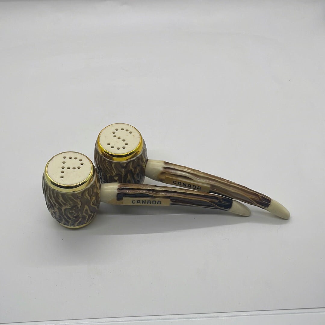 Corn Cob Pipe Salt and Pepper Shakers Etsy