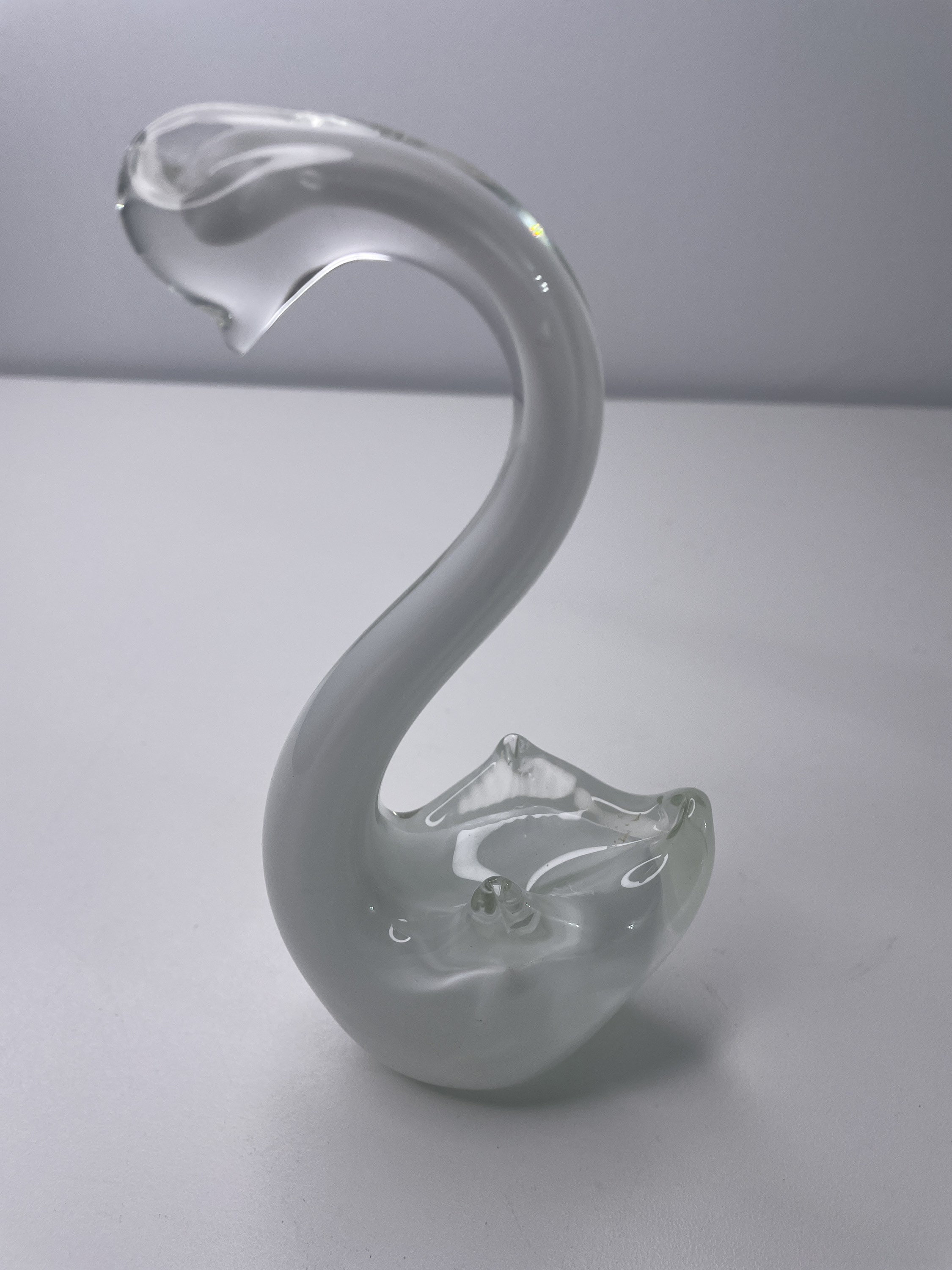 Hand Blown Glass Swans Rare 3 Piece Etsy Australia