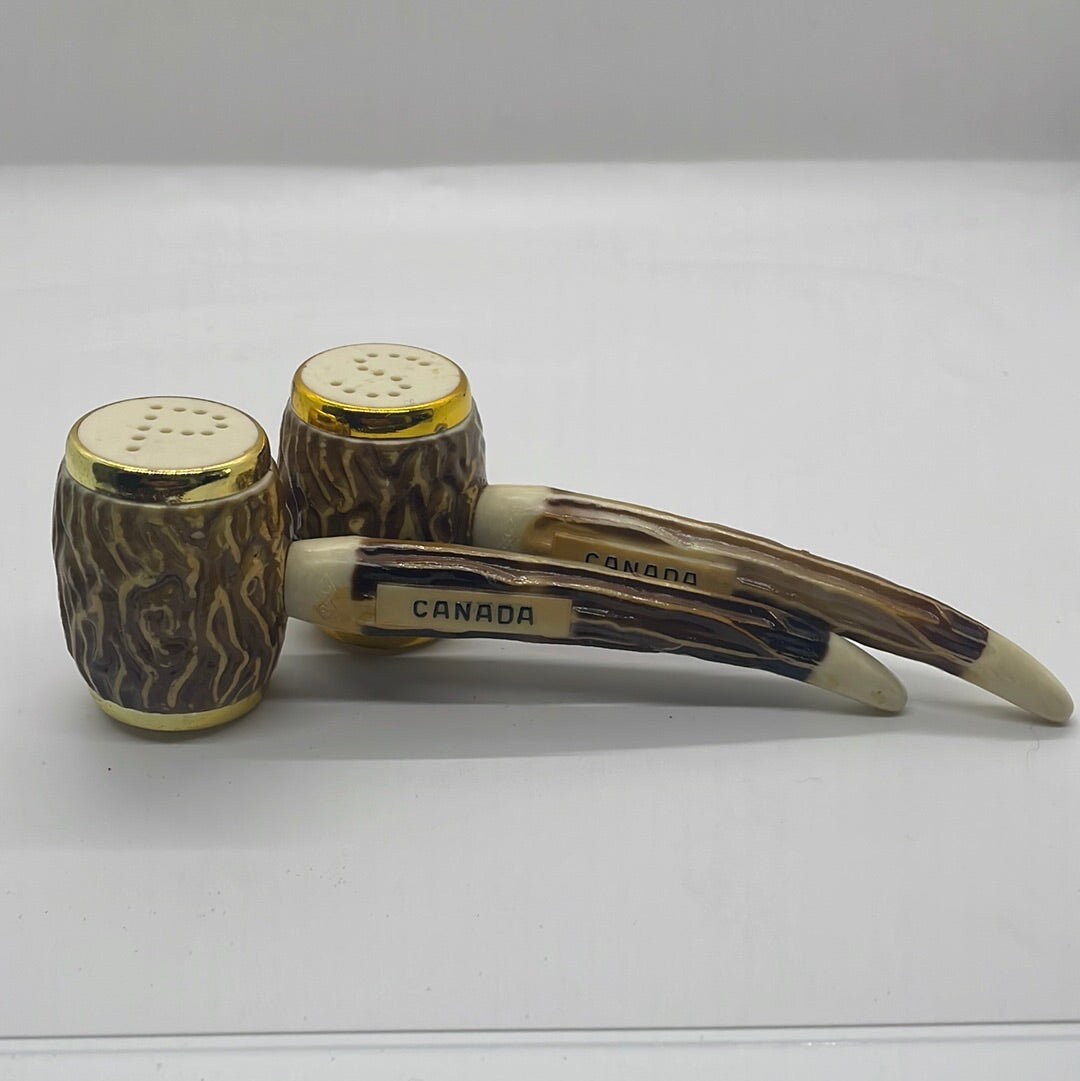 Corn Cob Pipe Salt and Pepper Shakers Etsy