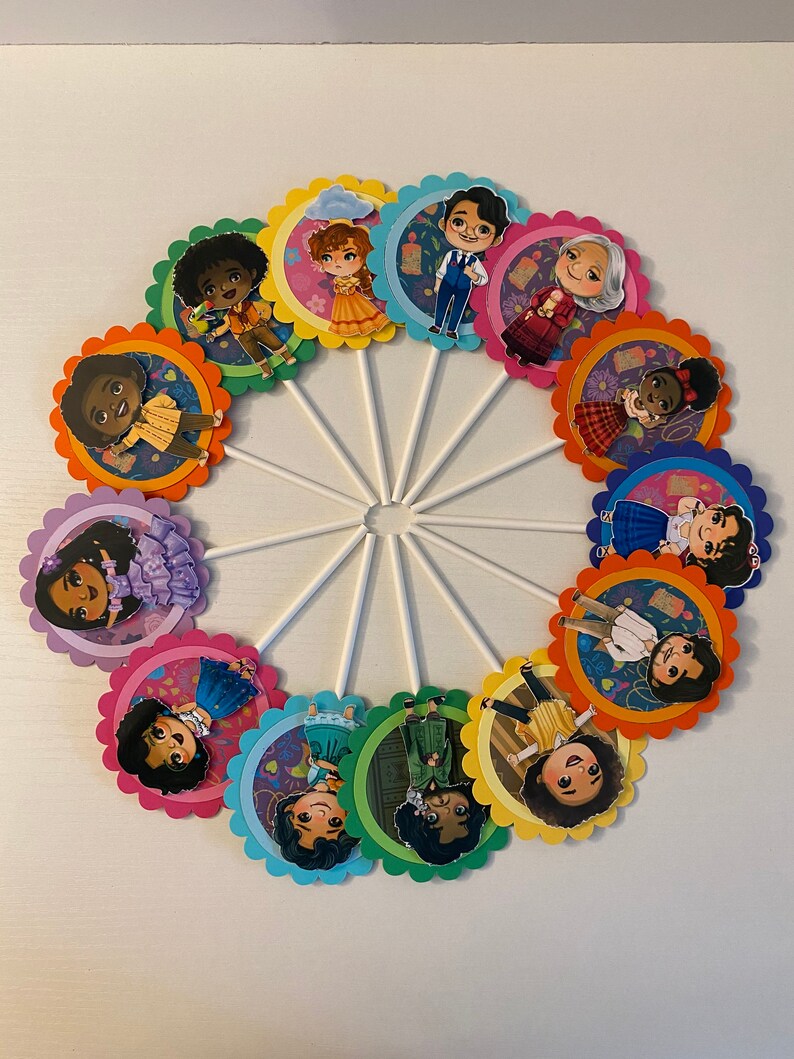 Encanto Cupcake Topper Isabela Luisa Antonio Mirabel Etsy
