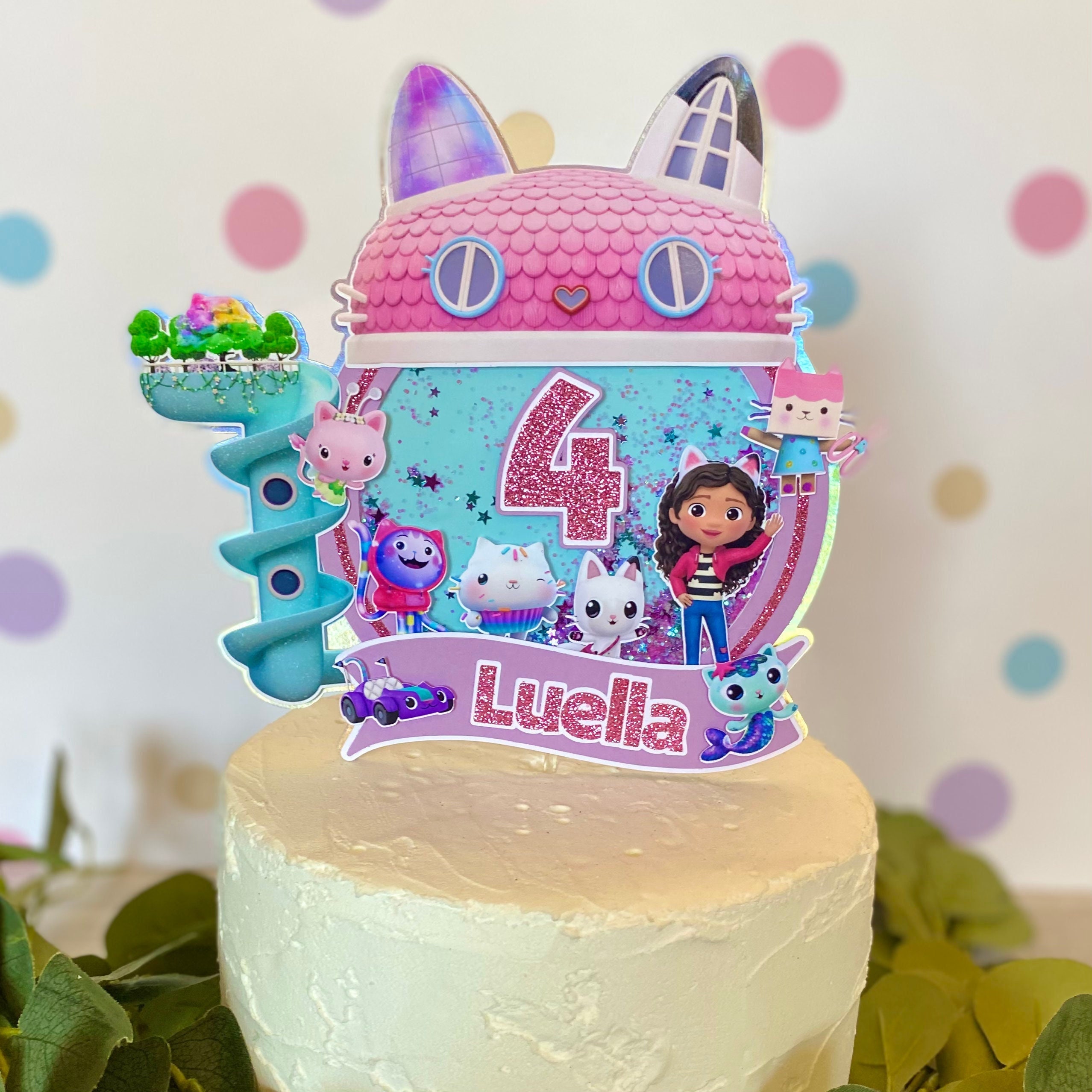 Gabby's Dollhouse Cake Topper Gabby Dollhouse Cake Etsy Canada