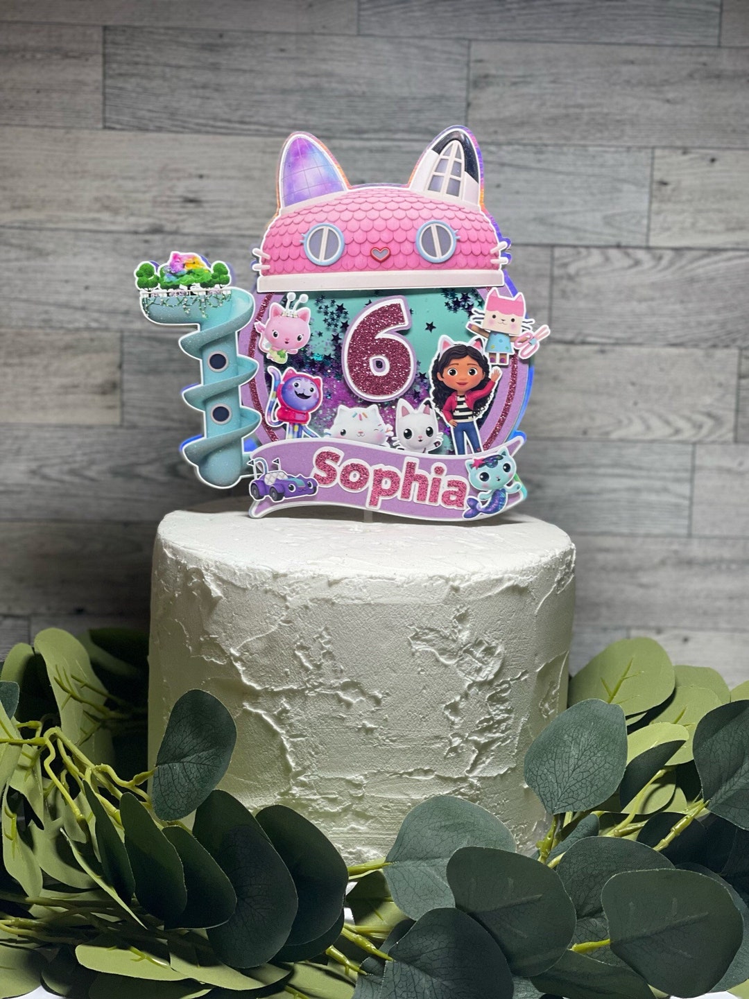 Gabby's Dollhouse Cake Topper Gabby Dollhouse Cake - Etsy