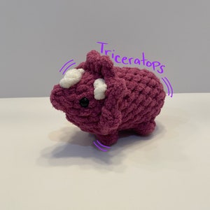 Crochet Triceratops