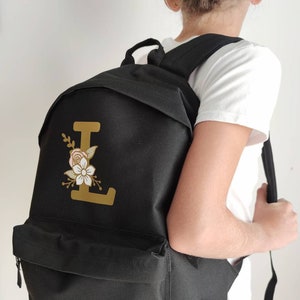 Grand Sac à dos Enfant Initiale  pour l'école ou le sport