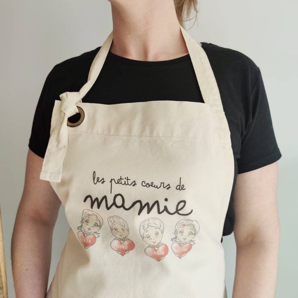 Tablier de cuisine personnalisé pour mamie