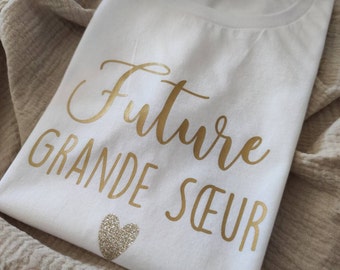 T-Shirt enfant Future Grande soeur / Futur Grand-Frère pour annoncer une grossesse