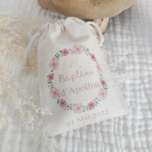 Personalized pouch for Baptism, communion or wedding