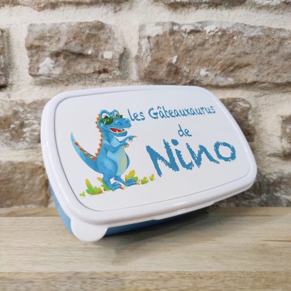 Boite à gouter personnalisée Dinosaure