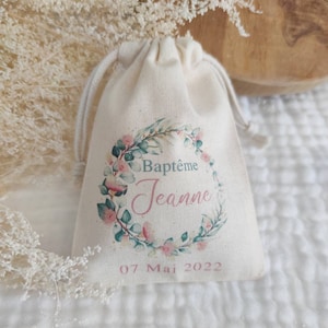 Personalized pouch for Baptism, communion or wedding