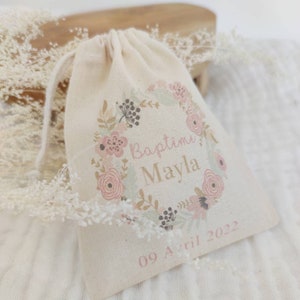 Personalized pouch for Baptism, communion or wedding