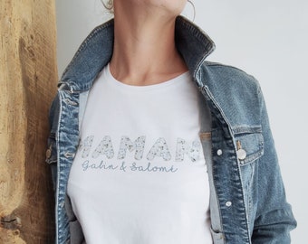 T-Shirt blanc  Liberty. pour Nounou, Maman , mamie