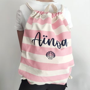 Sac à dos à personnaliser marinière pour les sorties .