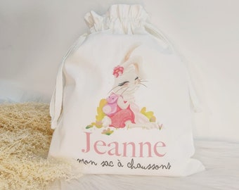 Petit sac / Pochon  pour les chaussons ou le change de l'école