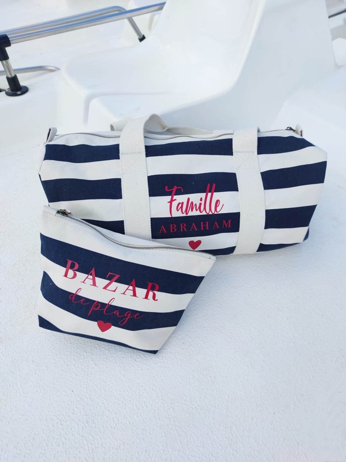 Sac Polochon Marinière Pour Les Vacances