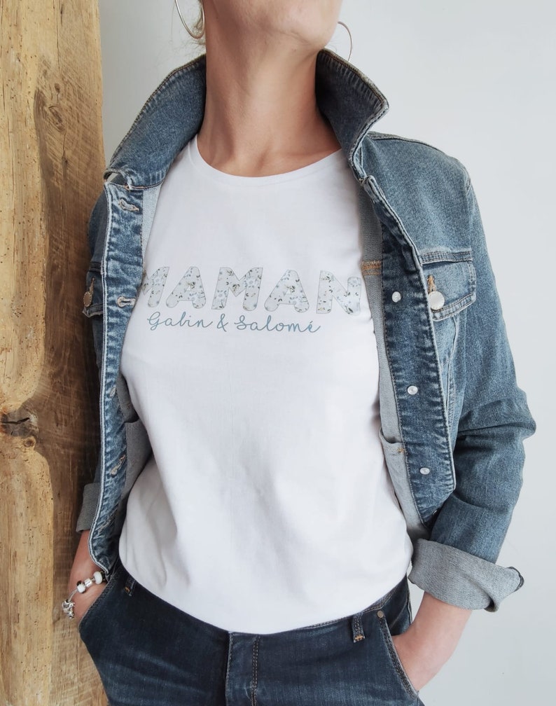 T-Shirt blanc Liberty. pour Nounou, Maman , mamie Bild 1