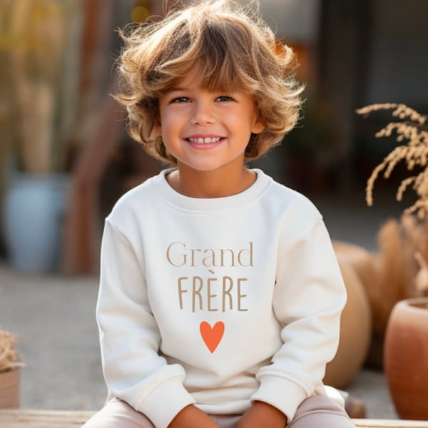 Sweat  enfant Grand frère / Grande Soeur  / Petite frère / Petite soeur