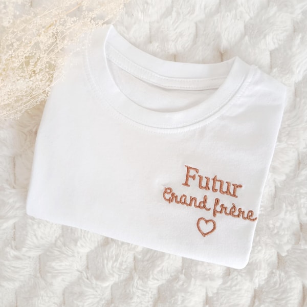 Embroidered Future Big Brother or Big Sister Children's T-Shirt