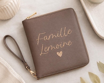 Organisateur de sac personnalisé femme | Pochette voyage passeport cartes téléphone