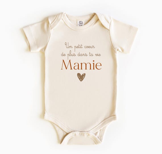 Body bébé pour annoncer une grossesse