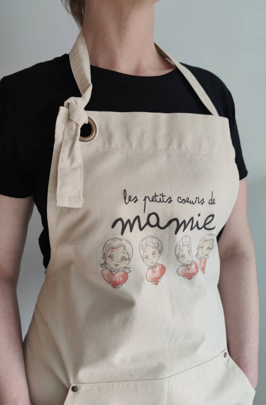 Cadeau pour maman Tablier de cuisine Tablier de cuisine Tablier pour dames  Cadeau de la fête des Mères Tablier momie personnalisé Tablier maman Tablier  fleuri -  France