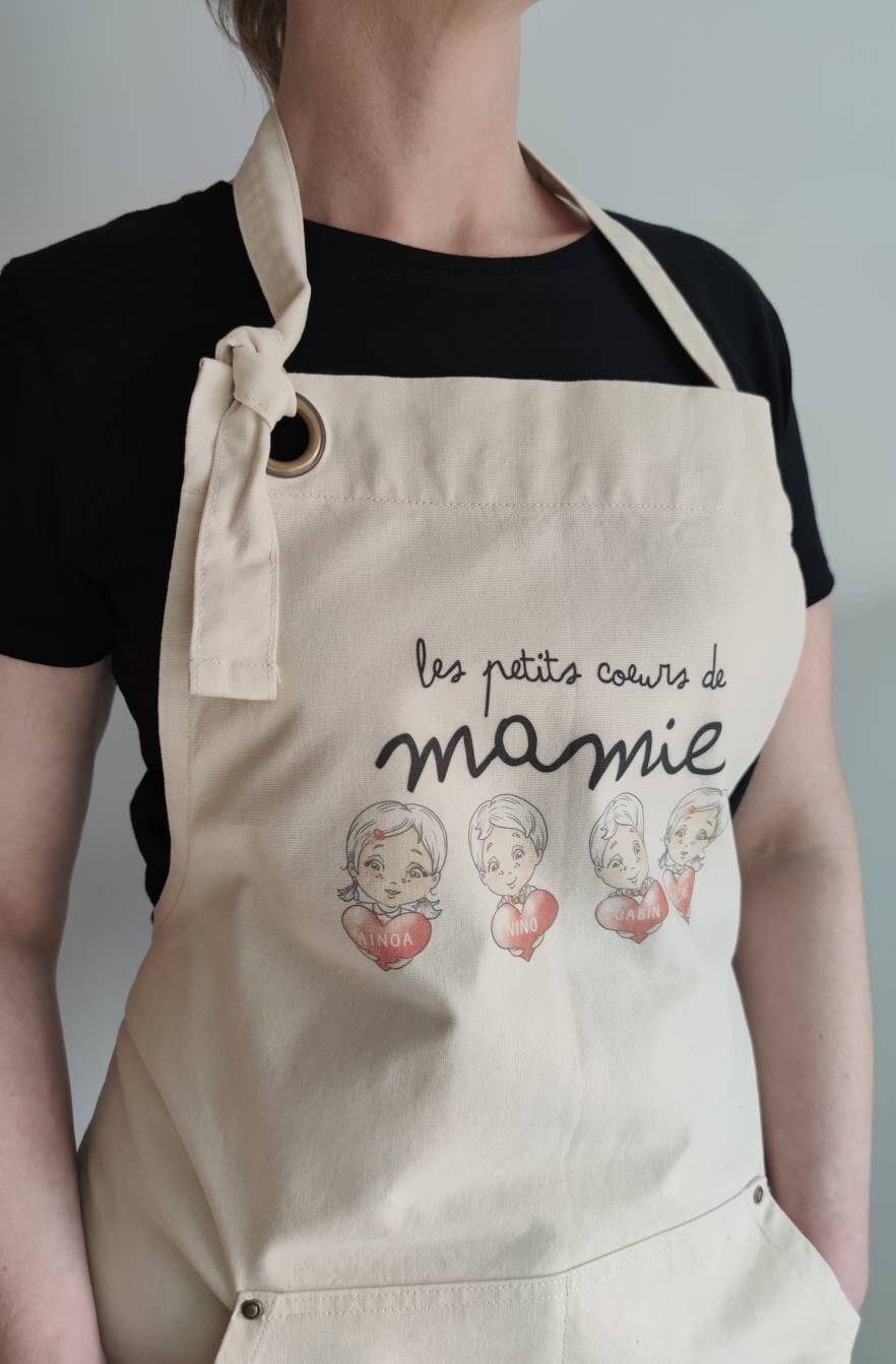 Tablier de Cuisine Personnalisé Pour Mamie