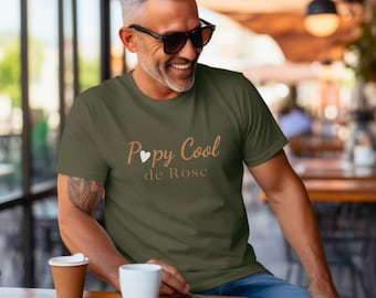 T-Shirt " Papy Cool" à personnaliser avec les prénoms des petits enfants