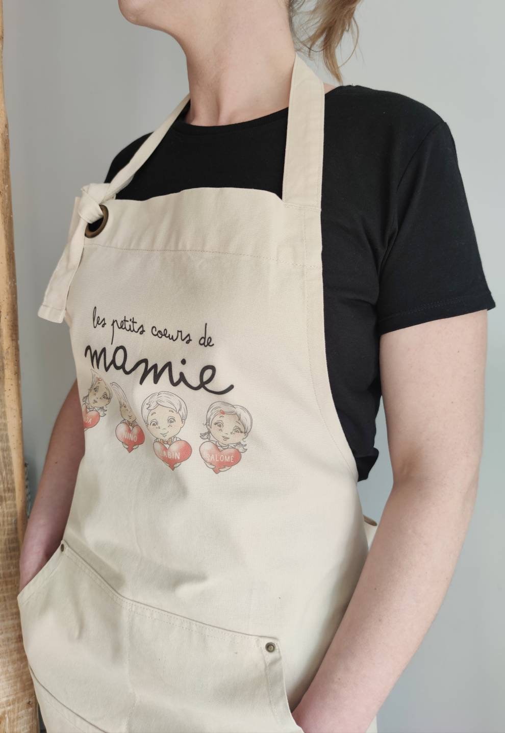 Tablier cuisine personnalisé Mamie / Nounou - Lachouettemauve