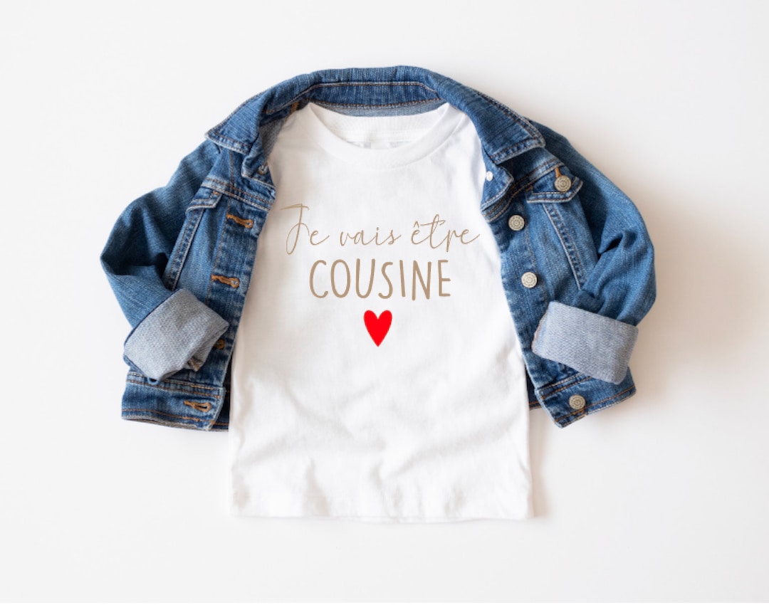 T-Shirt enfant Je vais être cousine / cousin pour annoncer une