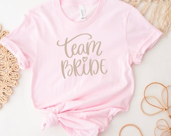 T-Shirt Rose Team Bride pour EVJF