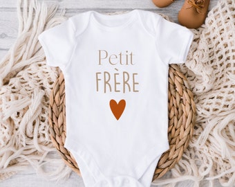 Body bébé " Petit Frère ou Petite soeur"