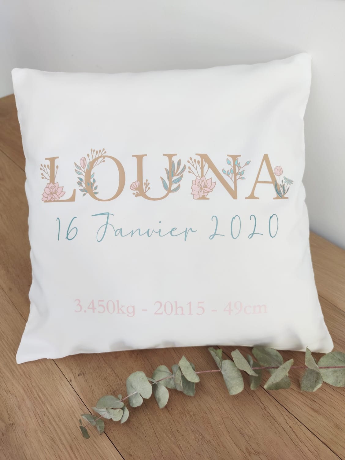 Coussin de Naissance Décoratif Pour Cadeau Bébé