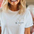 T-shirt for the bride, witness or bridesmaid to personalize for a bachelorette party product logo