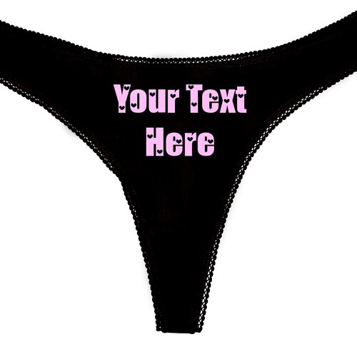 Your Own Text Booty Shorts Cotton Bikini &Thong Panties and cami set 