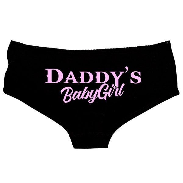 Daddy's Babygirl Set Knickers Vest Cami Thong Shorts - Naughty Submissive Sub Kinky Sexy - Daddy Panties - Daddy’s girl - 151