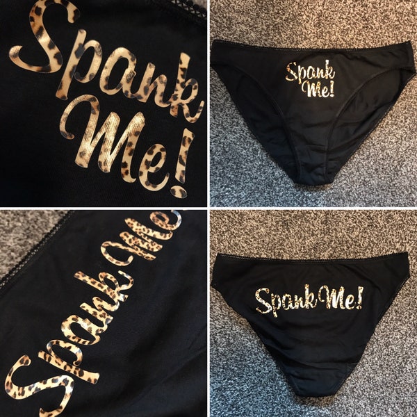 Spank Me Animal Print Knickers - DDLG Naughty Underwear Kinky BDSM Sub - Spank Me t shirt