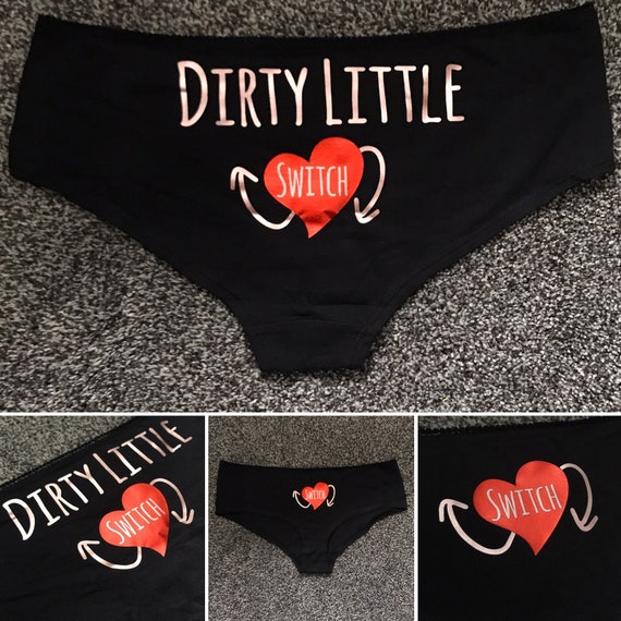 Dirty Little Switch Knickers Sparkly Pink Panties Daddy Slut Knickers BDSM  Sexy Naughty Knickers Rose Gold -  Canada