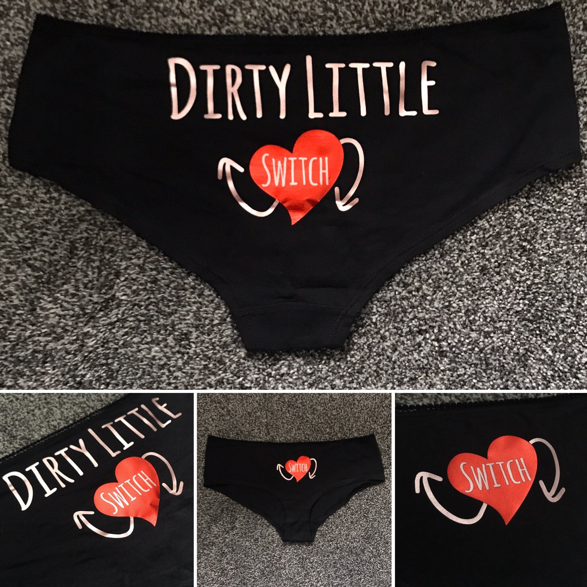 Dirty Little Switch Knickers Sparkly Pink Panties Daddy Slut Knickers BDSM  Sexy Naughty Knickers Rose Gold - Etsy