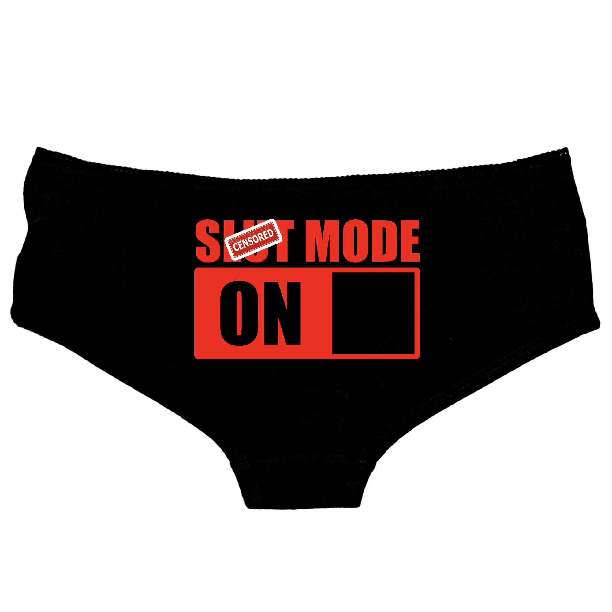 Slut Mode on Thong Panties Cami Tank Top Sexy Rude Lewd Funny Gift