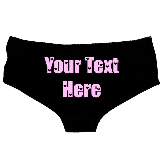 Custom Panties Any Text Love Letters Text & Camisole Set