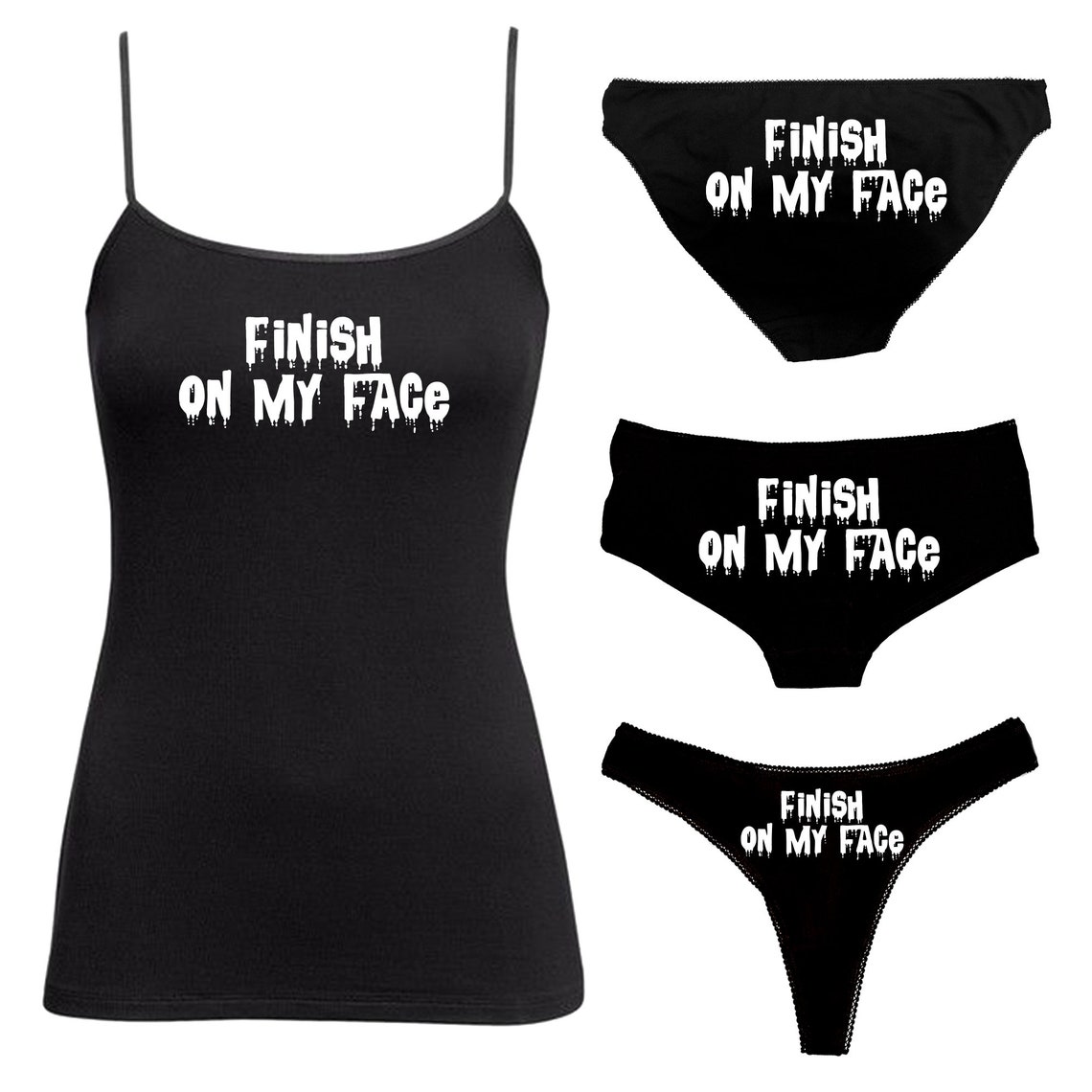 knickers with face printed on them