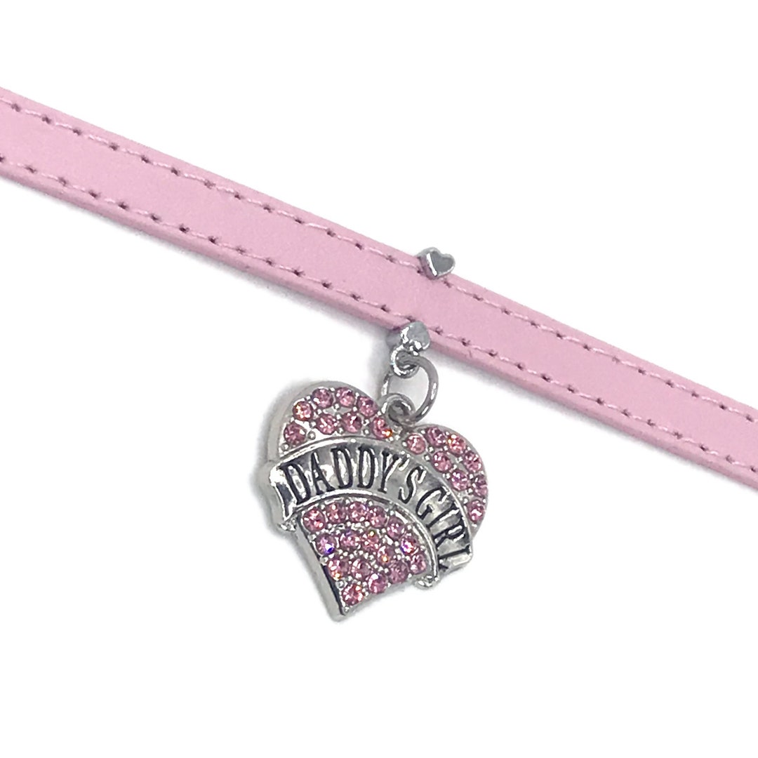 Daddys Girl Choker Velvet Rhinestone QOS Necklace Daddys Etsy