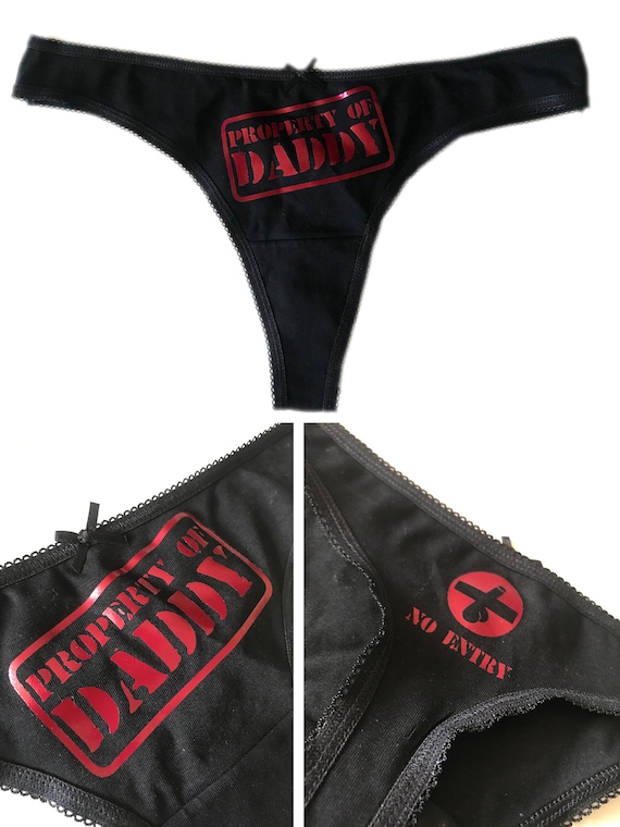 Property of Daddy Knickers Panties Daddy Knickers DDLG Clothing BDSM Sexy  Knickers Thong -  Canada