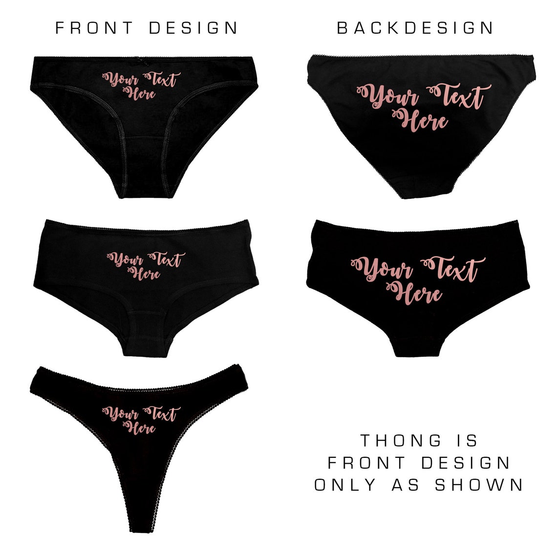 Custom Printed Panties Knickers & Camisole Set Personalised - Etsy