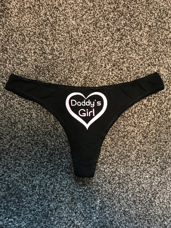 Fashion Women Sexy Seamless Thong Underwear DADDY S GIRL Print