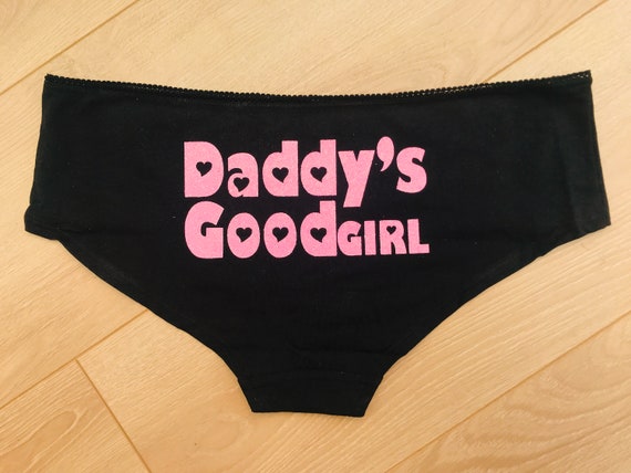 Daddy's Good Girl Knickers Sparkly Pink Panties Daddy Knickers DDLG BDSM  Sexy Knickers Glitter Pink 52 -  Canada