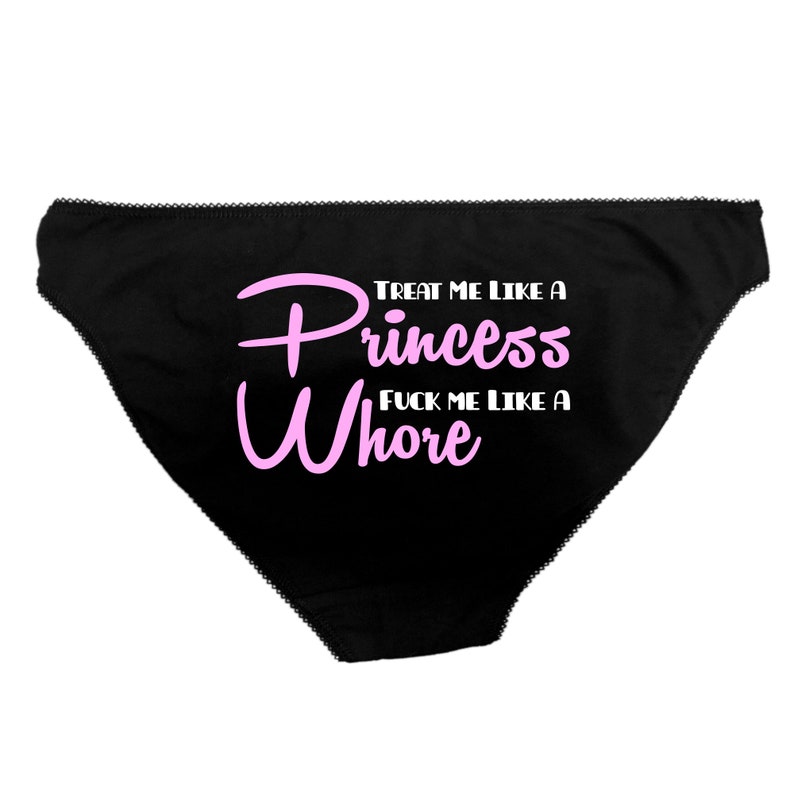 Treat Me Like A Princess Panties Fuck Me Like A Whore Vest Etsy