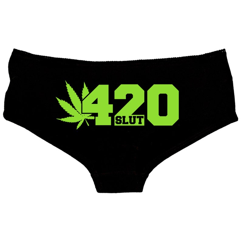 420 Slut - Camilsole Set Knickers Weste Cami Thong Shorts - BDSM Kinky Weed ...